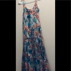 NWOT Kasper Floral Print Maxi Dress